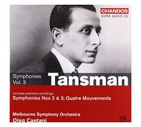 Tansman, A. - Symphonies Vol. 3 (Caetani, Melbourne So)