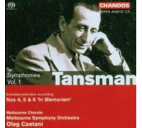 TANSMAN/MELBOURNE SYMPHONY ORCHESTRA/CAETANI: SYMPHONIES 1 - CD