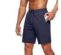 Tansozer Mens Shorts Gym Running Joggers Shorts with Pockets Sports Summer Workout Shorts Lightweight Training Fitness Shorts with Elastic Waist Shorts Blue 2XL