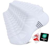 TANSTC Mens Running Socks Anti-Blister Cushioned Sports Socks Trainer Socks For Men Women Cotton Ankle Socks Low Cut Breathable Athletic Sock(6 Pairs)