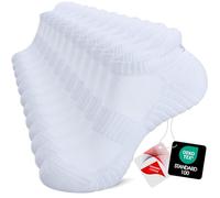 TANSTC Men's Running Trainer Ankle Socks, Anti-Blister Cushioned, 6 Pairs