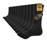 TANSTC Mens Socks Wicking Breathable Cushion Comfortable Casual Crew Socks Outdoor Multipack Performance Hiking Trekking Walking Athletic Socks 6 Pairs