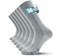 TANSTC Merino Wool Hiking Socks for Men & Women - Breathable Cushioned Crew for Walking, Work & Outdoor, Temperature Regulating, 3 Pairs, OEKO-TEX Certified