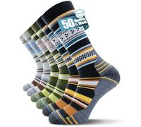 TANSTC Merino Wool Hiking Socks for Men & Women - Breathable Cushioned Crew for Walking, Work & Outdoor, Temperature Regulating, 3 Pairs, OEKO-TEX Certified