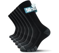 TANSTC Merino Wool Hiking Socks for Men & Women - Breathable Cushioned Crew for Walking, Work & Outdoor, Temperature Regulating, 3 Pairs, OEKO-TEX Certified