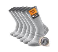 TANSTC Merino Wool Thermal Socks for Men & Women - Warm Thick Cushioned Crew Hiking, Walking, Running & Work Socks, 3 Pairs OEKO-TEX Certified