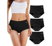 TANSTC Period Pants for Women, Leakproof Menstrual Underwear Black