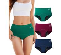 TANSTC Period Pants for Women, Leakproof Menstrual Underwear Multicolor