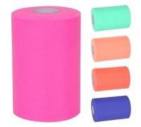 Tanstic 1Pcs Blush Tulle Fabric Roll, 6 Inch x 100 Yards Tulle Ribbon Spool Fabric Tulle Roll for DIY Tutu Bow, Birthday Party Wedding Decorations