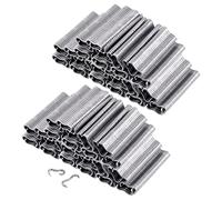 Tanstic 3000Pcs M Nails M Clips Professional Upholstery Hog Rings M Staples for Type M Hog Nail Ring Pliers Assortment Kit Fence Fastening