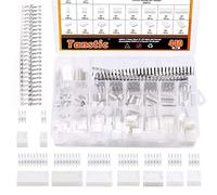 Tanstic 440Pcs 2.54mm KF2510 Connector Kit Including 140Pcs 2.0mm Pitch 2/3/4/5/6/7/8/9/10 Pin Female and Male Housing Connector Adapter Plug and 300Pcs 2.0mm Pin Headers Terminals