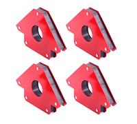 Tanstic 4Pcs Arrow Welding Magnet Set, 5" 75lbs Magnetic Welding Holder, Strong Welding Angle Magnet, Welding Magnets and Clamps Holding Power Welding Accessories 45 90 135 Degree