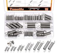 Tanstic 60Pcs 12 Sizes Extension Spring Assortment Kit Extension Spring Assorted Size Small Springs Stainless Steel Extension Spring for Home Repairs and DIY