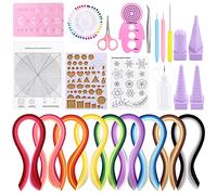 Tanstic 64Pcs Paper Quilling Kits, 45 Colors 900 Strips Paper Quilling Tools and Supplies for Beginners Perfect DIY Handcraft Quilling Set