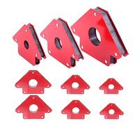 Tanstic 6Pcs Arrow Welding Magnet Set, 3"-25lbs, 4”-50lbs, 5”-75lbs Magnetic Welding Holder, Strong Welding Angle Magnet, Welding Magnets and Clamps Holding Power Welding Accessories 45 90 135 Degree