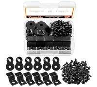 Tanstic 80Pcs Table Top Fastener Kit, Including Z Clips, Figure 8 Fasteners, Screws, Heavy Duty Hardware for Wood Furniture Repair and Assembly, Indoor/Outdoor Use