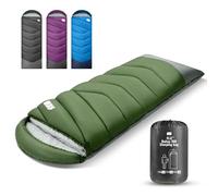 TANSTRIDER Sleeping Bags for Adults Teens, 4 Season Camping Sleeping Bag Waterproof,Machine Washable Backpacking Gear for Cool Weather,Outdoor Tent Hiking,with Compression Sack,220x80cm,1.8kg
