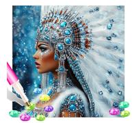 Tansy Vale American Native Indian 5D Diamond Art Kits Adults 16x16 Inch Diamond Art Kit for Beginners, DIY Full Drill Diamond Painting Gem Art and Crafts, for Gift Home Wall Decor 13485