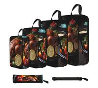 Tantalizing roast turkey Compression Packing Cubes 4 Piece Set
