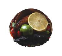 Tantalizing roast turkey Double Layer Shower Cap for Women Waterproof and Durable Protects Hair During Bath, Beauty