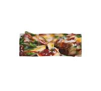 Tantalizing Sausage Pizza Baby Bow Headband, Soft Stretchy Hair Band for Newborns and Infants, Cute Bow Knot Headwear for Parties and Gifting
