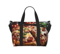 Tantalizing Sausage Pizza Prints Handbag Crossbody Travel Bag Comfortable Lightweight and Waterproof Suitable for Travel and Everyday Use.