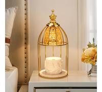 Tantascent Electric Candle Warmer Lamp in Vintage Design with Timer - Scented Jar Candle Melter for Home Decor, Housewarming, Birthday, and Christmas (Includes 2 Bulbs)