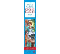 Tante Clara Küchenkalender 2025: Praktischer Wandkalender mit Küchen-Tipps und abtrennbaren Rezepten. Langer 14-Tages-Kalender 2025. Terminplaner für die Küche. 11 x 49 cm.