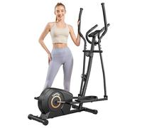 TANTISY Elliptical Machine for Apartments and Homes 8 Levels of Magnetic Resistance for a Whisper-Quiet Workout. Includes Pulse Rate sensors,15.5-inch Stride, and Supports Users up to 400 pounds