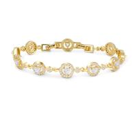 TANTIUE Tennis Bracelet for Women 14K Gold Plated Cubic Zirconia Bracelet,Classic Crystal Tennis Bracelet, Rhinestone Delicate Bracelet Gift for Her, adjustable, Brass, Cubic Zirconia
