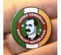 Tanto Badges James Connolly Irish Socialist Republican Ireland Flag Enamel Pin Badge 30mm x 30mm