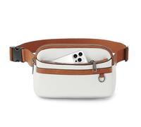 TANTOMI Bumbags for Ladies, Adjustable Anti Theft Crossbody Bag Wome for Work Travel Leisure - White Light Brown