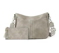 TANTOMI Crossbody Bags for Women Crossbody Purses and Women Wallet Vegan Leather Purses and Handbags for Everyday, Gray