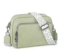 TANTOMI Crossbody Bags for Women, Women's Leather Purses Small Shoulder Cross body Handbags with Adjustable Wide Strap, 06-light Green