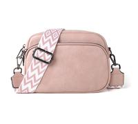 TANTOMI Crossbody Bags for Women, Women's Leather Purses Small Shoulder Cross body Handbags with Adjustable Wide Strap, 05-dusty Pink