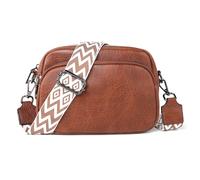 TANTOMI Crossbody Bags for Women, Women's Leather Purses Small Shoulder Cross body Handbags with Adjustable Wide Strap, 01-brown