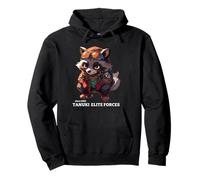 TANUKI ELITE FORCES No.2 Raccoon Dog Animal Kanji Pullover Hoodie