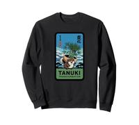 Tanuki transformation Japanese folklore bamboo bonsai Mount Sweatshirt