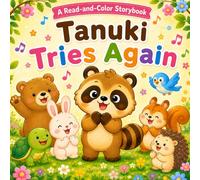 Tanuki Tries Again: A Read-and-Color Storybook (Read, Color & Grow Series)