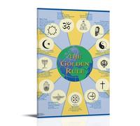 TANWPAN World Religions Golden Rule Poster Decorative Painting Canvas Wall Art Living Room Poster Bedroom Painting Wall Art Picture Print Modern Family Room Decor 24 x 36 Inches (60 x 90 cm)