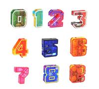 Tanxemery 0-9 Number Transformers Robots, Transformers Toys For Birthday Gift, Building Blocks, Intellectual Toys For Child, Educational Robot 3-6 Years Old