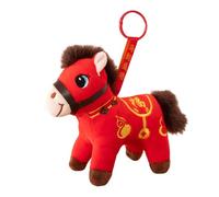 Tanxier 2026 Chinese New Year Horse Plush,Soft Cute Chinese Portable Keychain Charm - Stuffed Horse Plush Toy | for Charm Bags Dining Tables Shop Home School Offices Cafes Bookstores Sofas Display