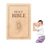 Tanxier Book Shape Bible Verse Pillow,Openable Book Plush Pillow,Bible Pillow Plush,Holy Bible Pillow,Cozy Faith Present For Kid Adult