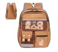 Tanxier Capybara Cartoon Backpack - Cute Capybara School Students Bookbag | Waterproof Fashionable Printing Pouch Large Capacity for Kindergarten, Day Trip, Dance Class