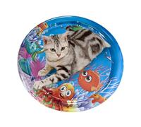 Tanxier Cat Sensory Water Mat - Pets Babies Cartoon Play Water Pad,Fun Comfort Cooling Toy Playing Sleeping Waterbed for Outside Entertainment Activities
