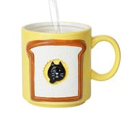 Tanxier Coffee Mug - Japanese Relief Ceramic Milk Cup | Aesthetic Milk Cup,for Beer Study Dining Room Teachers Students Office Restaurant Hotel Collectors Holiday Gathering