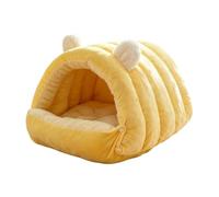 Tanxier Covered Cat Bed Soft Warm Washable House Dome with Zipper