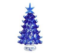 Tanxier Glass Christmas Tree | Collectible Art Stained Glass Christmas Tree Statue,Tabletop Ornament for Bedroom Living Room Workplace Fireplace Outdoors Home Centerpiece