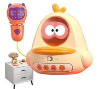 Tanxier Kids Microphone | Cartoon Baby Early Learning Singing Microphone Chick Shaped Toy,Handheld Baby Early Learning Singing Microphone Toy For All Smartphones