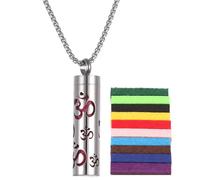 Tanxier Oil Diffuser Necklace - Stainless Steel Perfume Necklace,Calming Aromatherapy Pendant Necklace with Diffuser Pads, Oil Jewelry for Valentine's Day